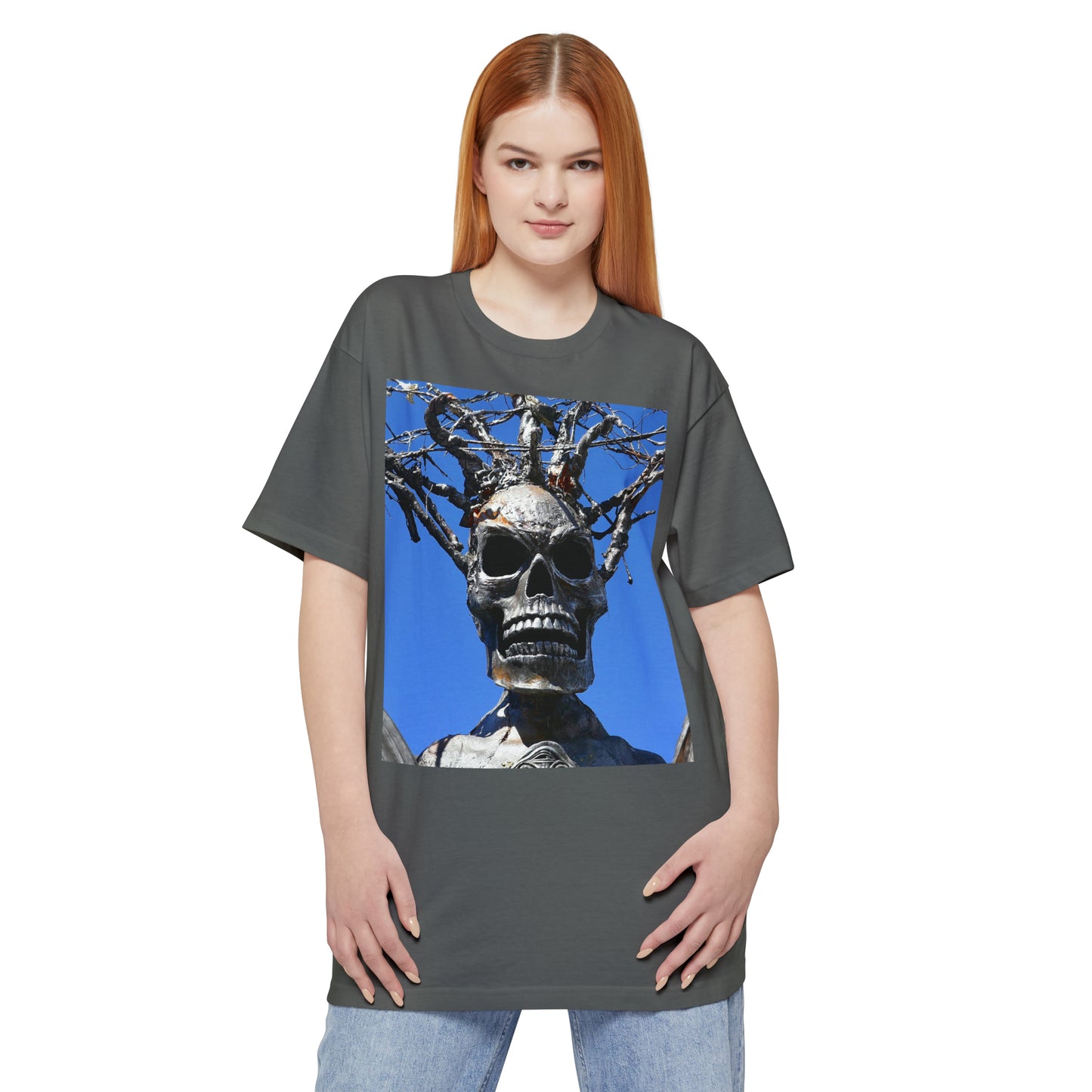 Skull Warrior Stare - Unisex Tall Beefy T-Shirt - Fry1Productions