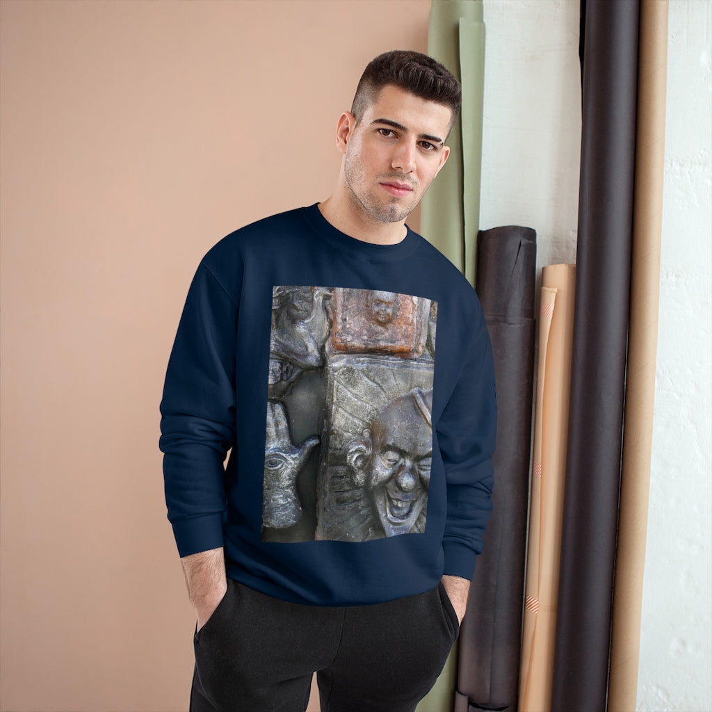 Cosmic Laughter - Champion Sweatshirt - Fry1Productions