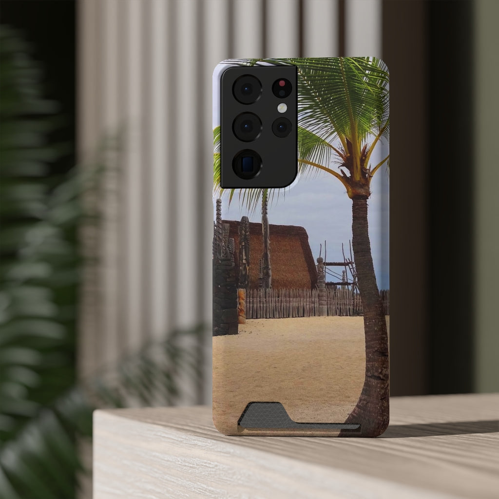 “Florescence Hale O Keawe” - Galaxy S22 S21 & iPhone 13 Case With Card Holder - Fry1Productions