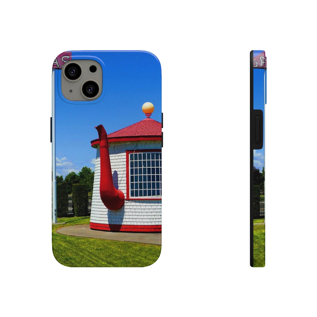 "Historic Teapot Dome Service Station" - iPhone Tough Case - Fry1Productions