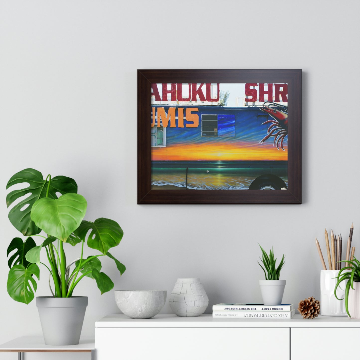 Fumis Aloha - Framed Horizontal Poster - Fry1Productions