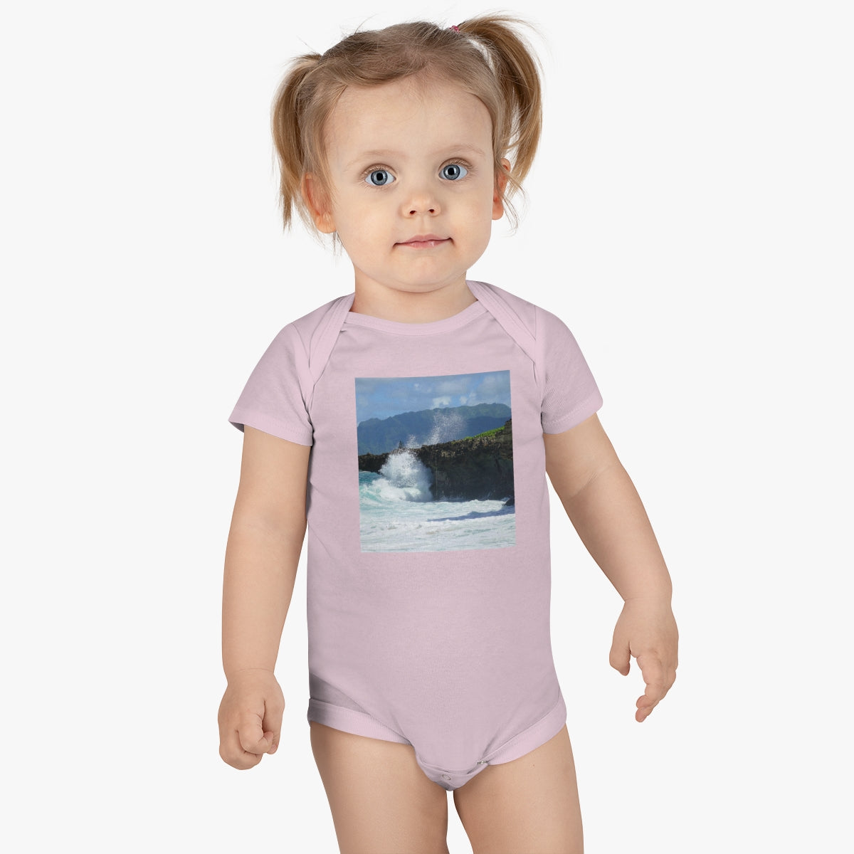Rockin Surfer's Rope - Baby Short Sleeve Onesie - Fry1Productions