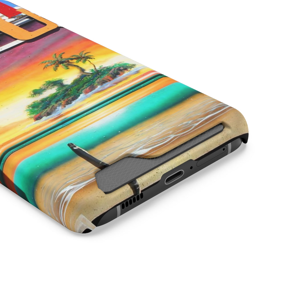 "Island Love" - Galaxy S22 S21 & iPhone 13 Case With Card Holder - Fry1Productions