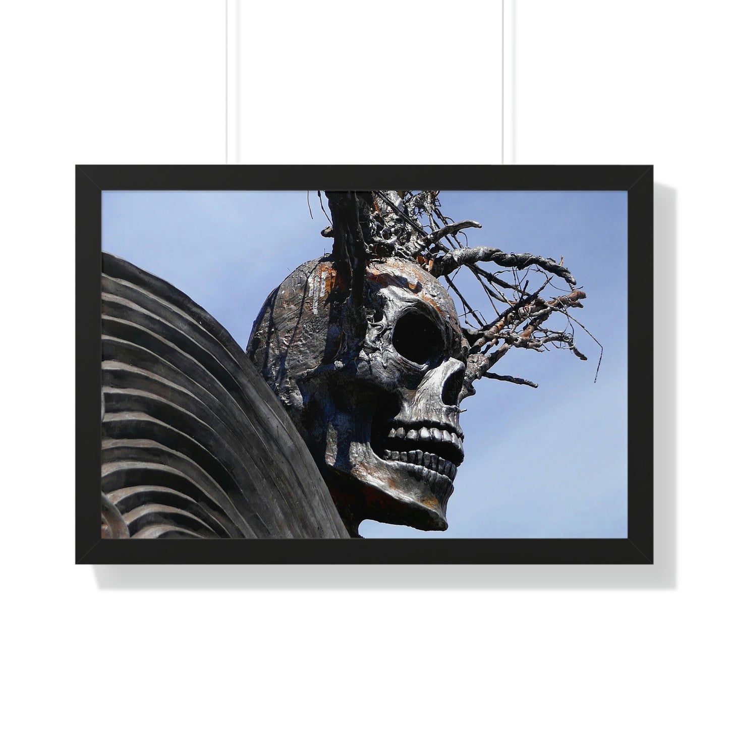 Skull Warrior - Framed Horizontal Poster - Fry1Productions