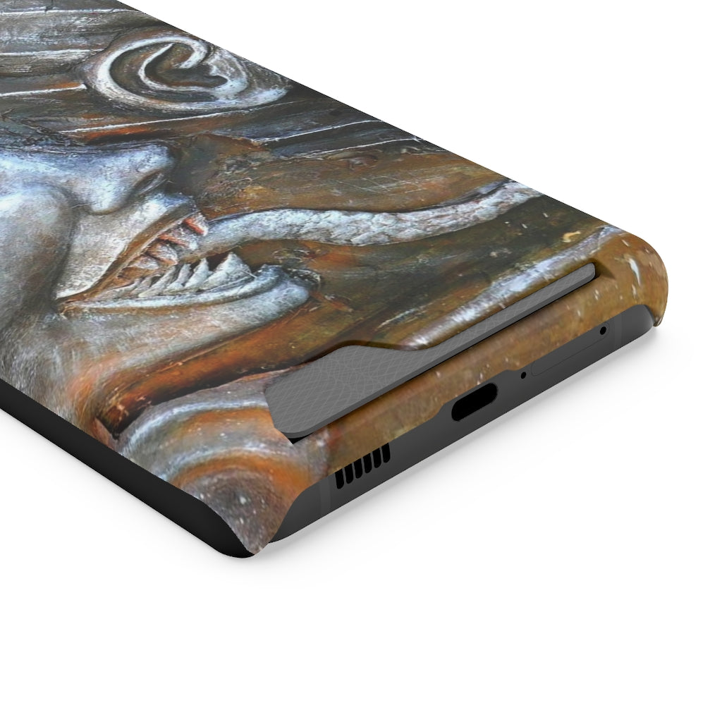 "Snakily Speaking" - Galaxy S22 S21 & iPhone 13 Case With Card Holder - Fry1Productions