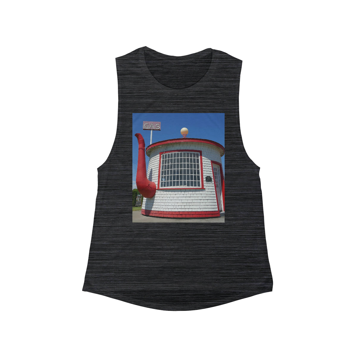 Historic Attraction Teapot Dome - Women's Flowy Scoop Muscle Tank - Fry1Productions