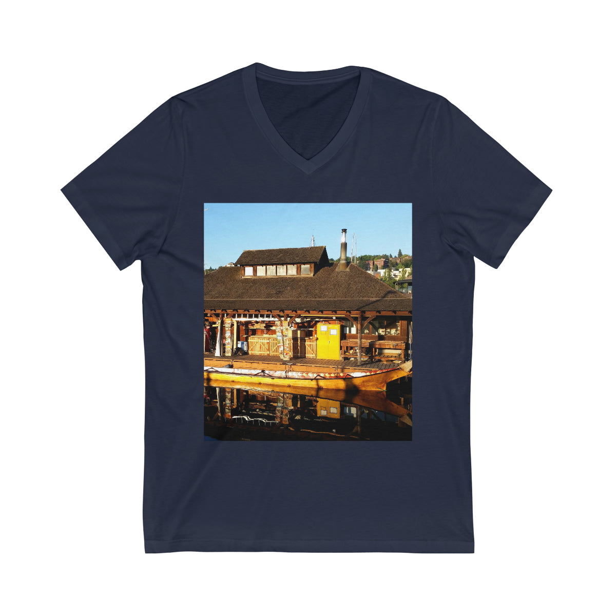 Q'il'bid Awe - Unisex Jersey Short Sleeve V-Neck Tee - Fry1Productions