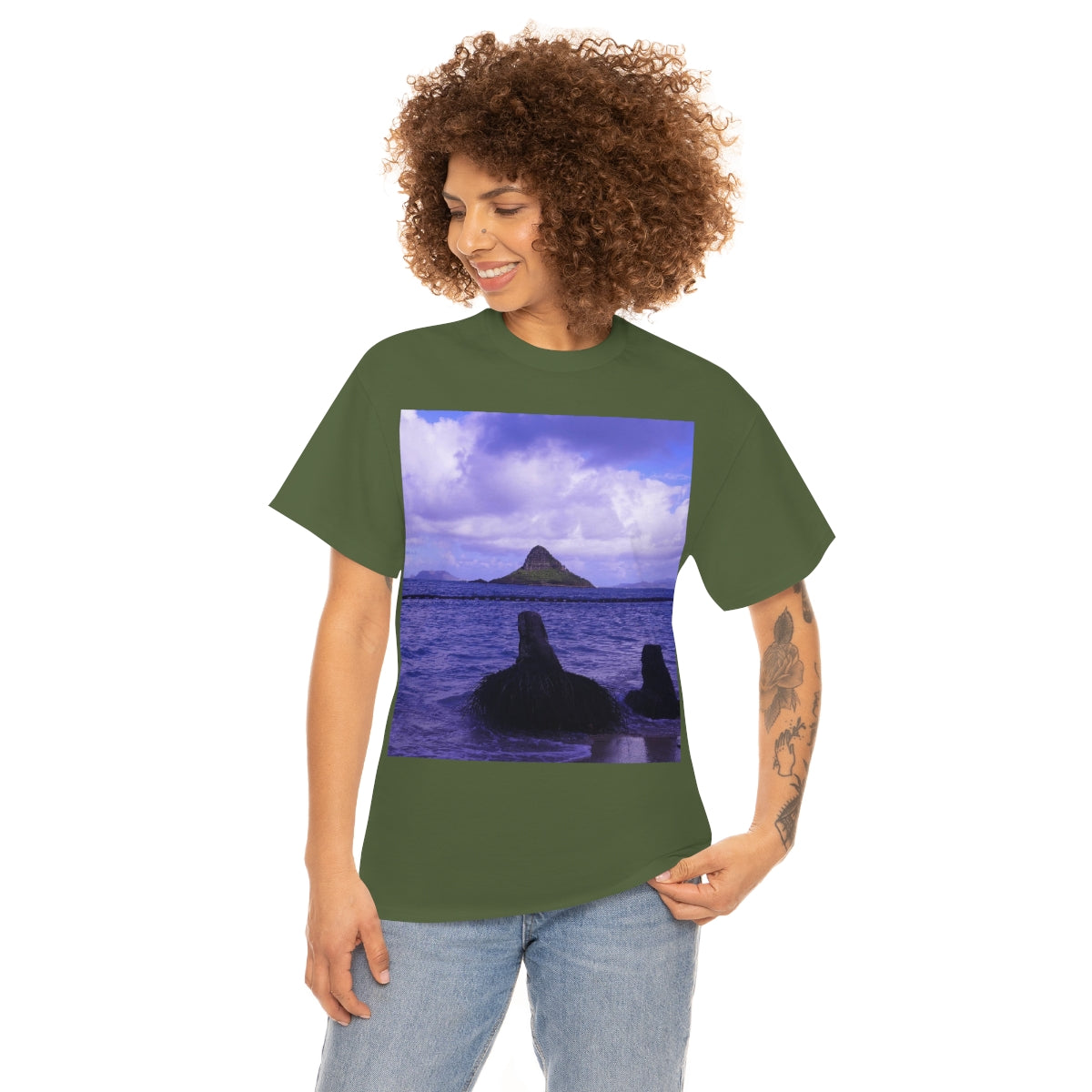 Wade To Chinaman's Hat - Unisex Heavy Cotton Tee - Fry1Productions
