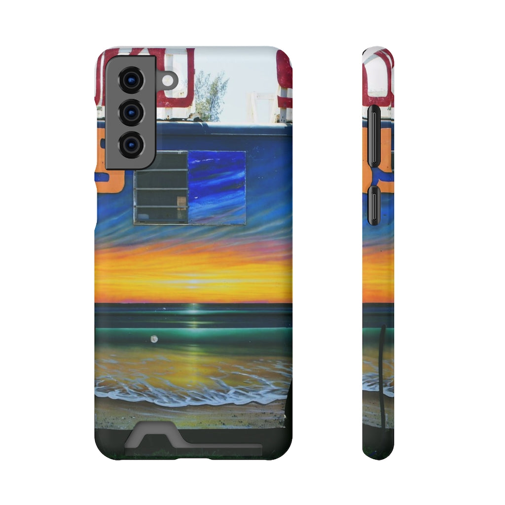 "Fumis Aloha" - Galaxy S22 S21 & iPhone 13 Case With Card Holder - Fry1Productions
