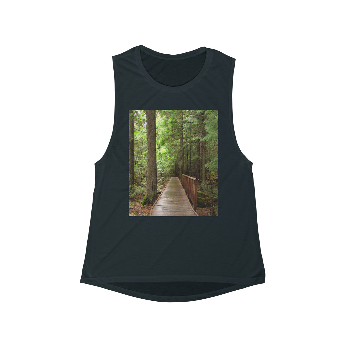 Fauna Flora - Women's Flowy Scoop Muscle Tank - Fry1Productions
