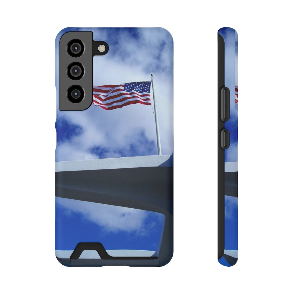 "In Solemn Remembrance" - Galaxy S22 S21 & iPhone 13 Case With Card Holder - Fry1Productions