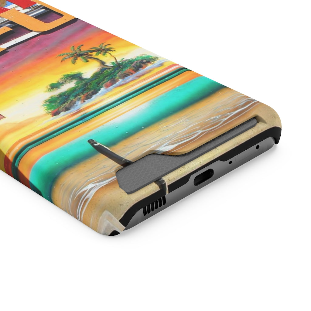 "Island Love" - Galaxy S22 S21 & iPhone 13 Case With Card Holder - Fry1Productions