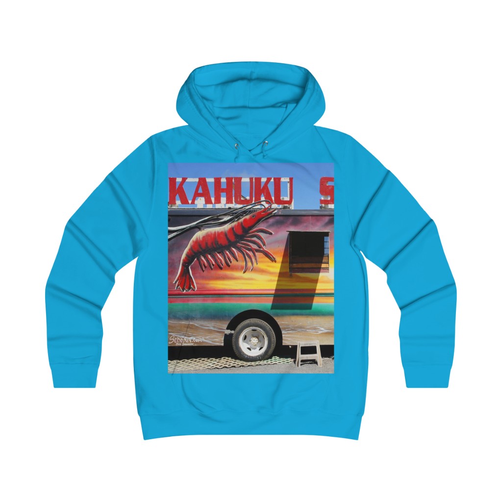 "Kahuku Kai" - Girlie College Hoodie - Fry1Productions
