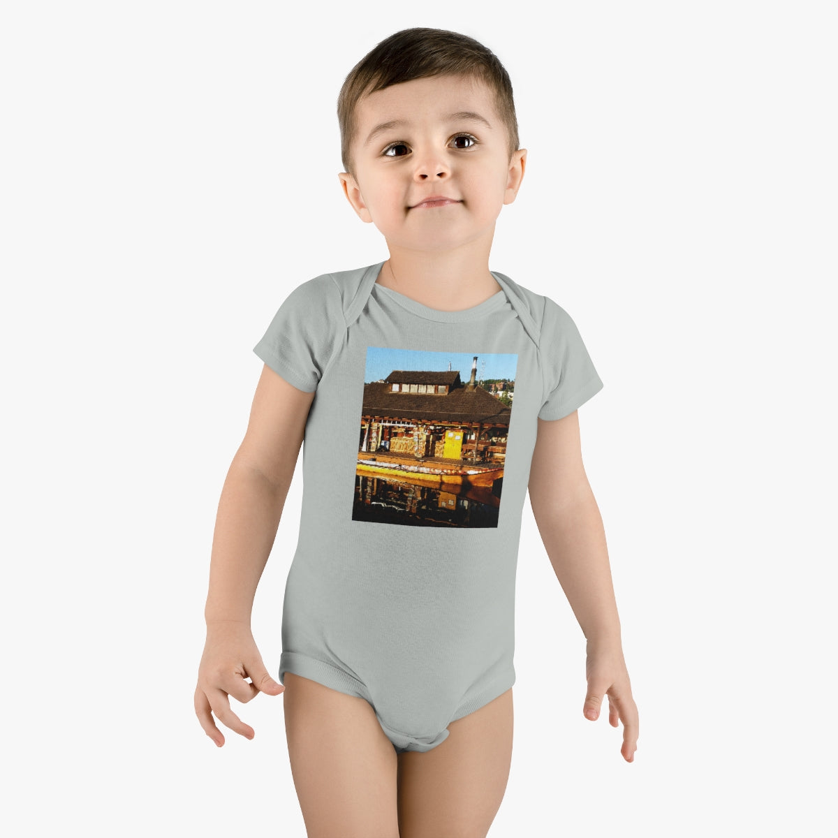 Q'il'bid Awe - Baby Short Sleeve Onesie - Fry1Productions