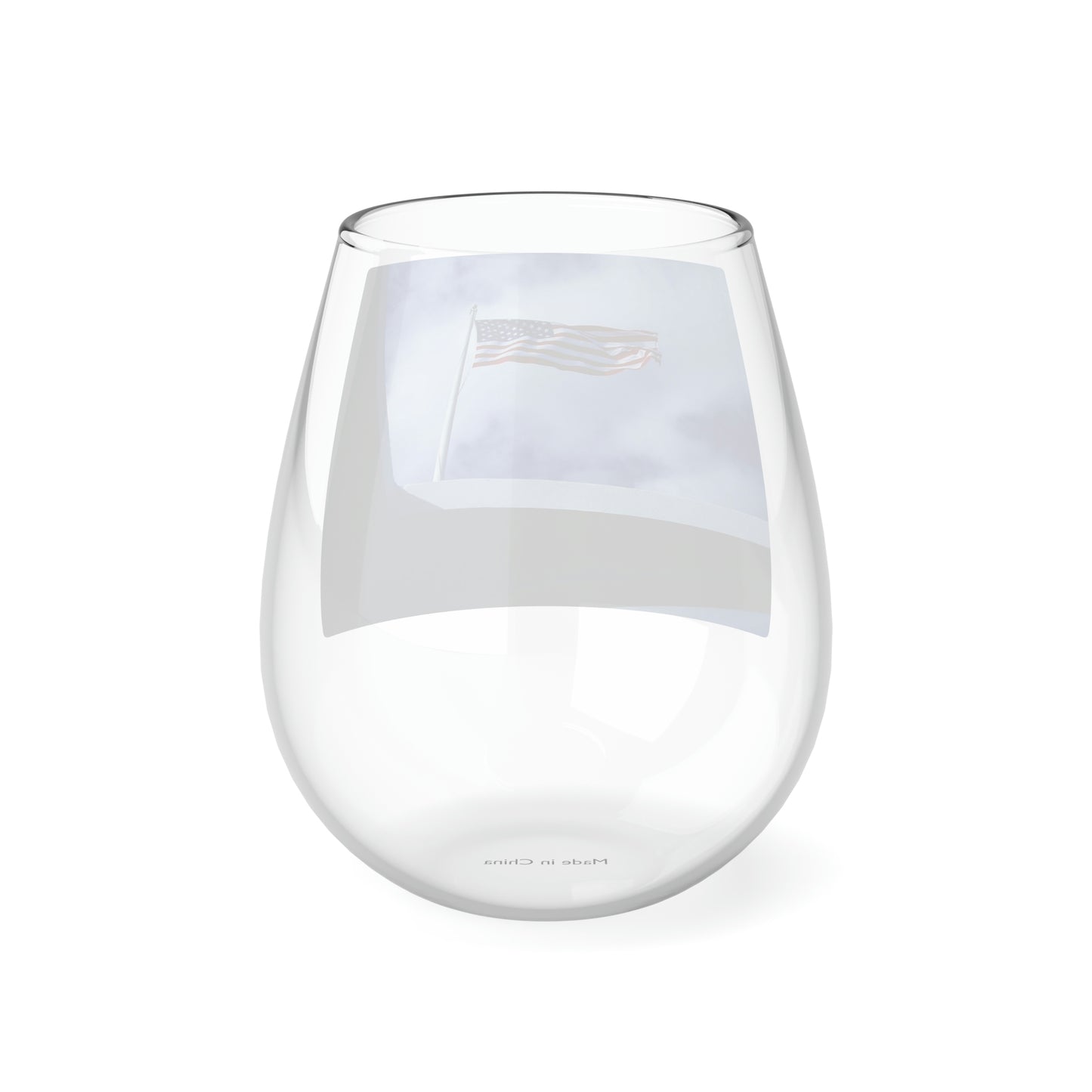 In Solemn Remembrance - Stemless Wine Glass, 11.75 oz - Fry1Productions