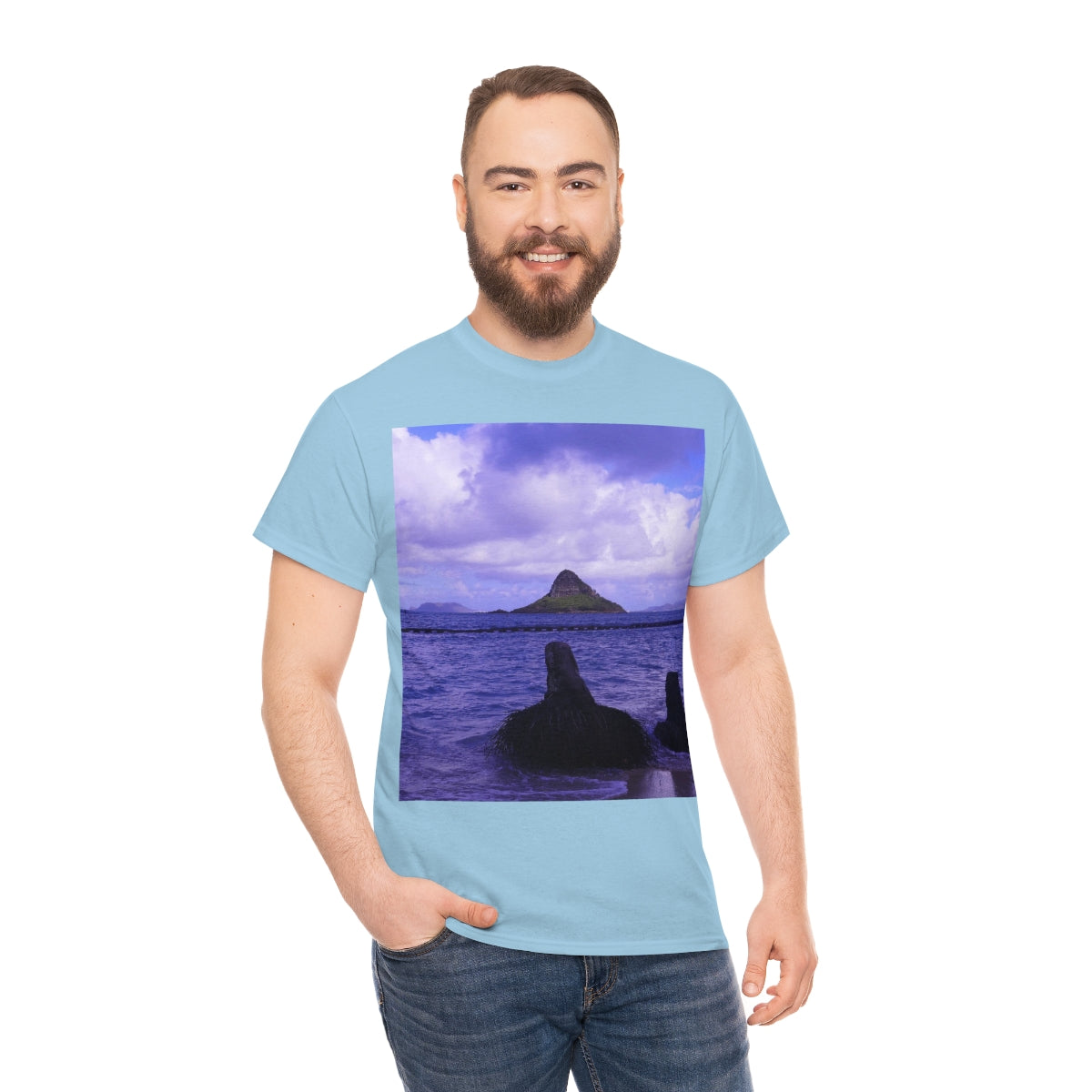Wade To Chinaman's Hat - Unisex Heavy Cotton Tee - Fry1Productions