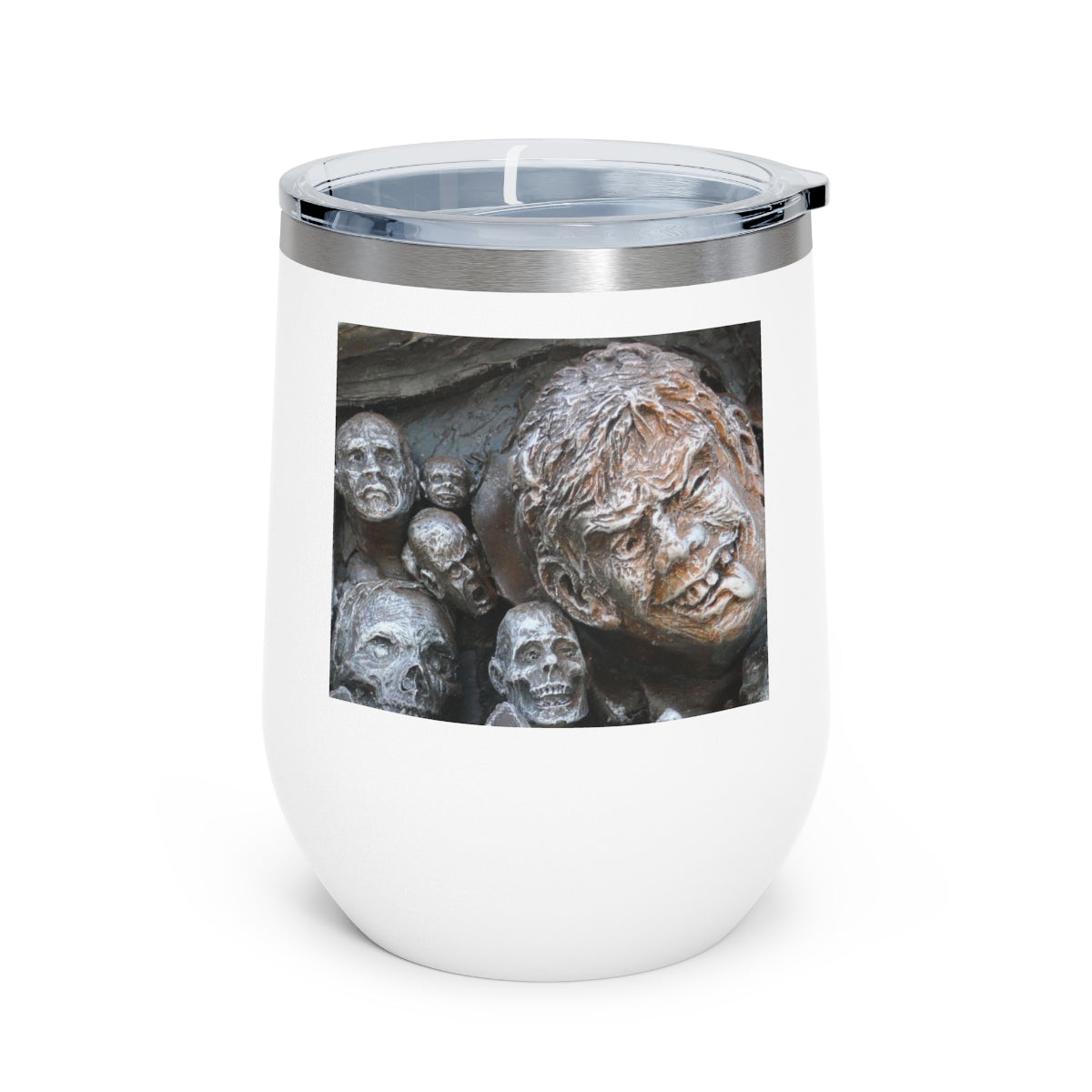 Waiting for the King - 12 oz Insulated Wine Tumbler - Fry1Productions