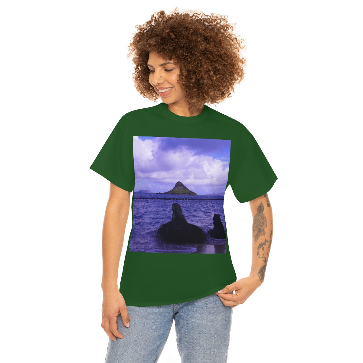 Wade To Chinaman's Hat - Unisex Heavy Cotton Tee - Fry1Productions