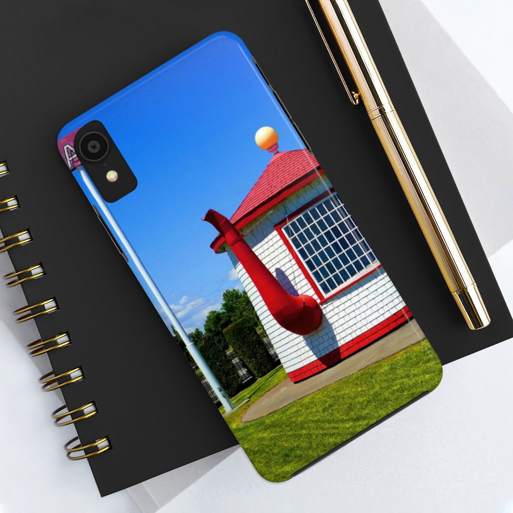 "Historic Teapot Dome Service Station" - iPhone Tough Case - Fry1Productions