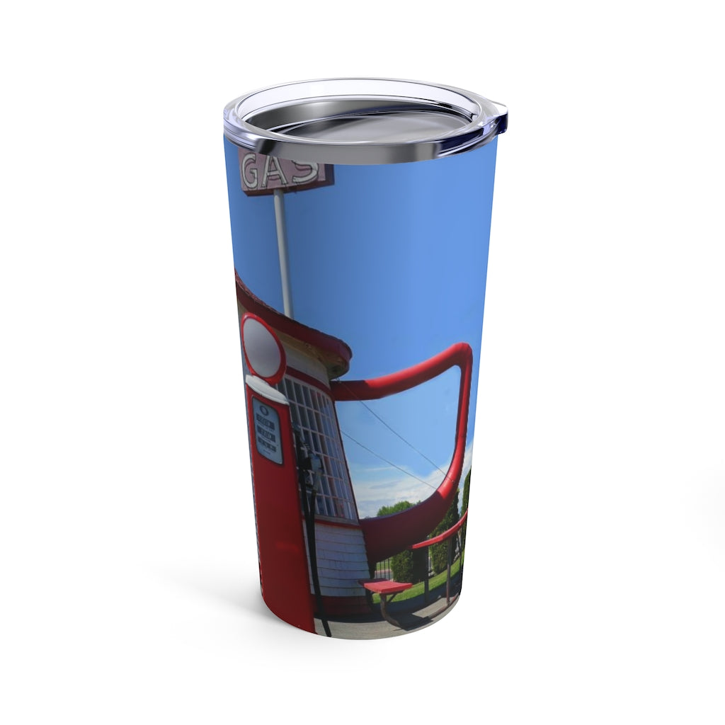 "Awesome Teapot Dome Service Station" - Stainless Steel Tumbler 20oz - Fry1Productions