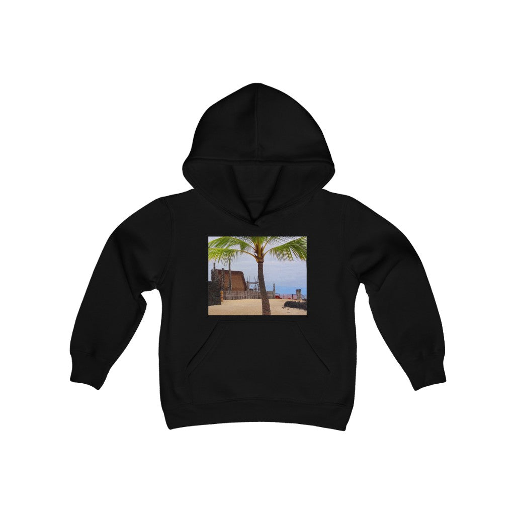 "Florescence Hale O Keawe" - Youth Heavy Blend Hooded Sweatshirt - Fry1Productions