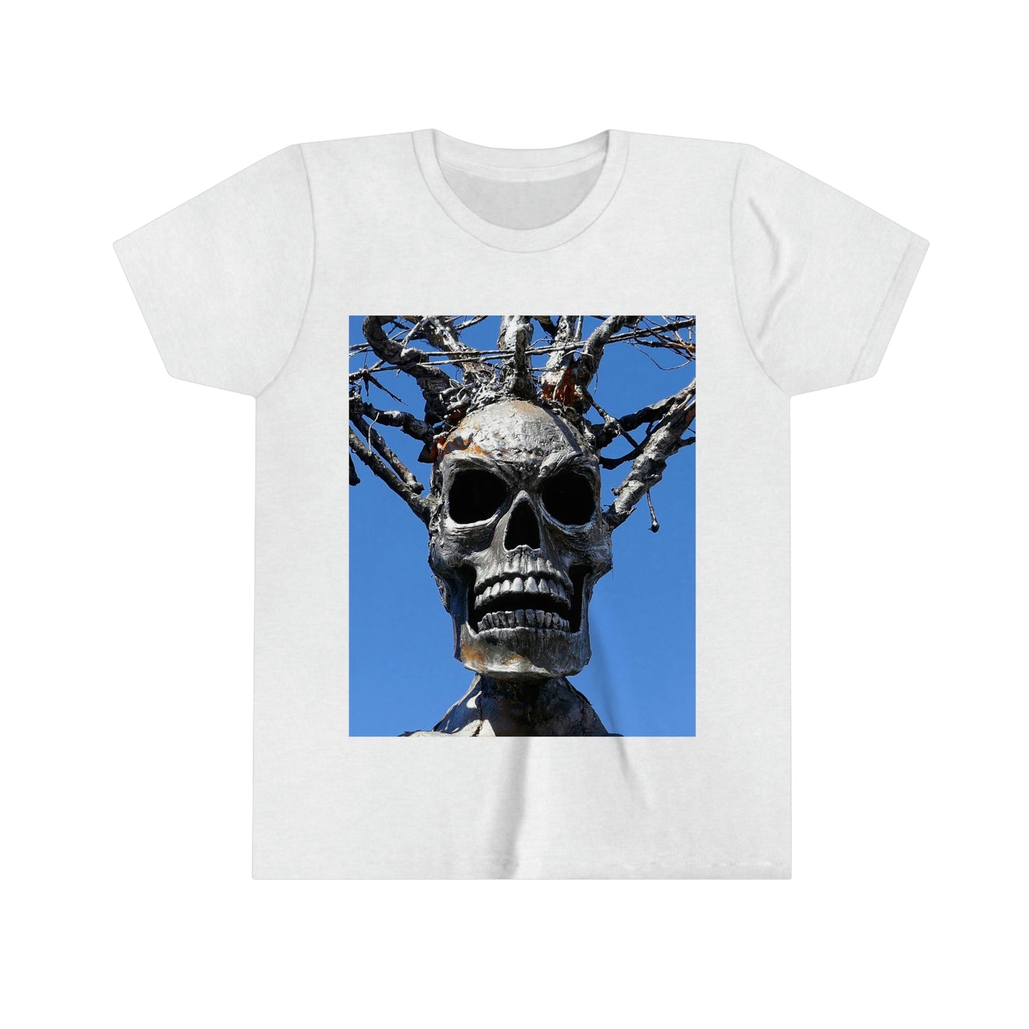 Skull Warrior Stare - Youth Short Sleeve Tee - Fry1Productions