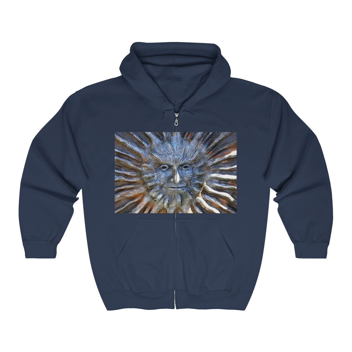 Sun God - Unisex Heavy Blend Full Zip Hooded Sweatshirt - Fry1Productions