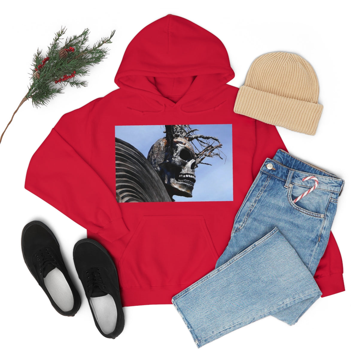 Skull Warrior - Unisex Heavy Blend Hooded Sweatshirt - Fry1Productions