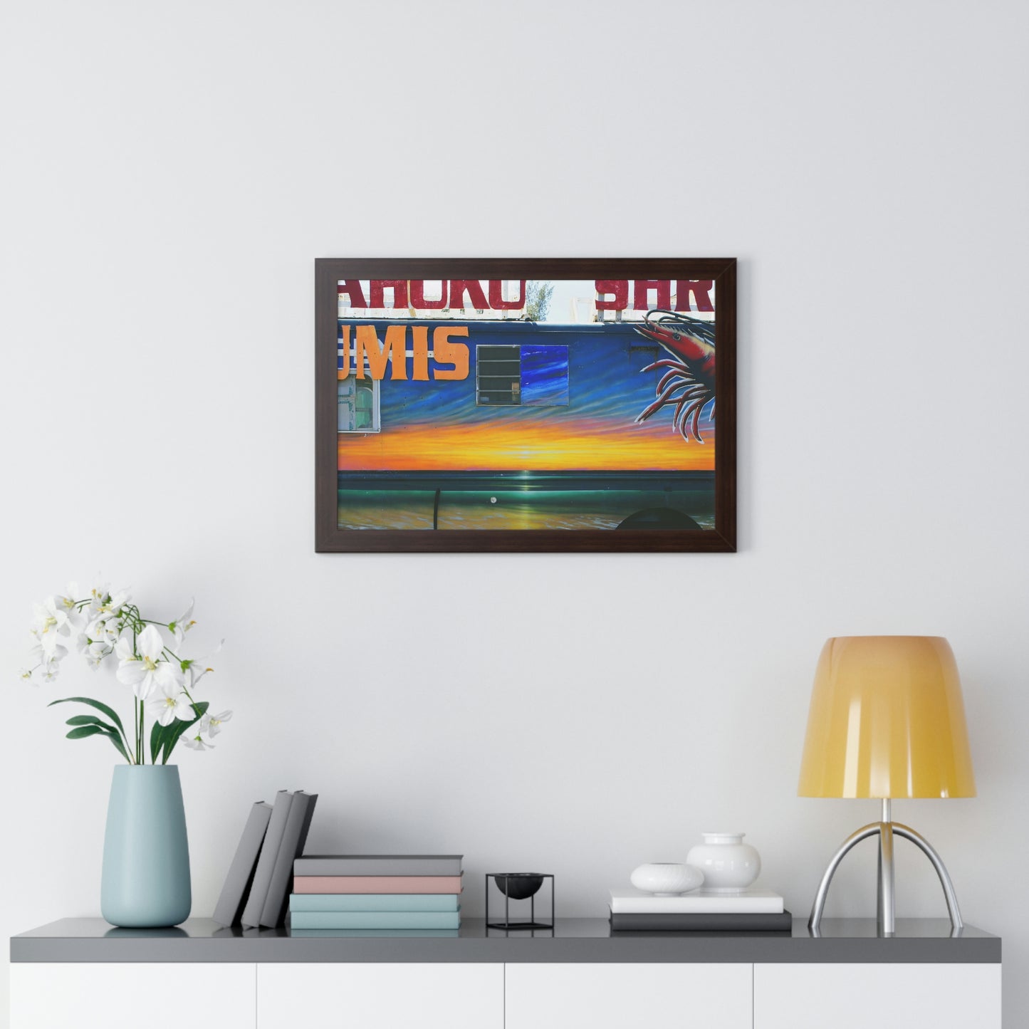 Fumis Aloha - Framed Horizontal Poster - Fry1Productions