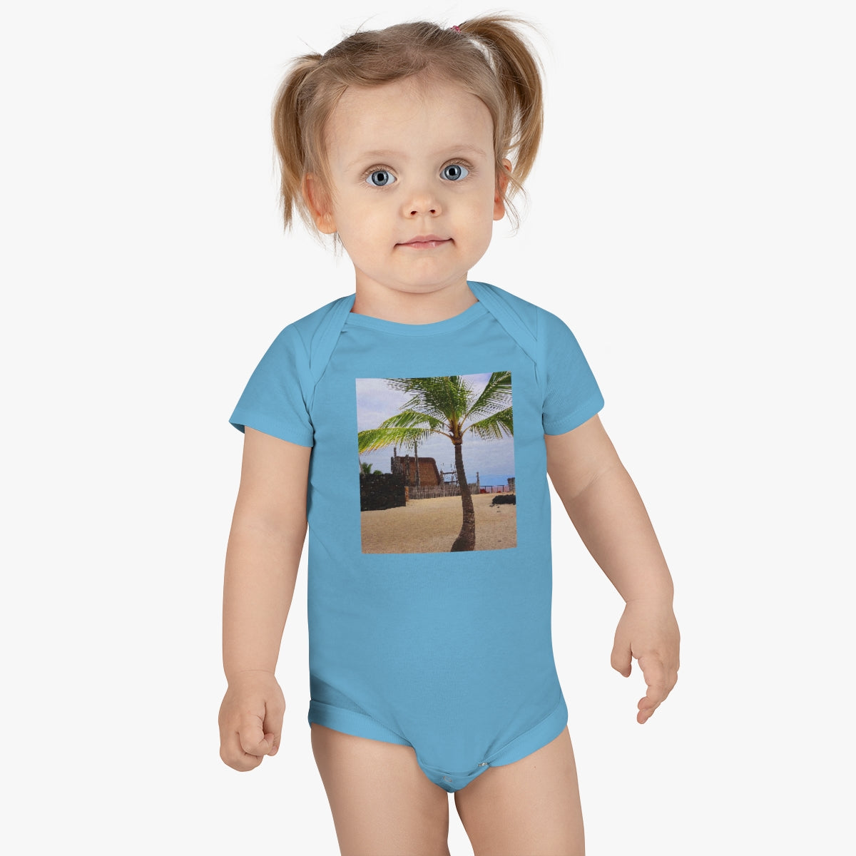 Florescence Hale O Keawe - Baby Short Sleeve Onesie - Fry1Productions