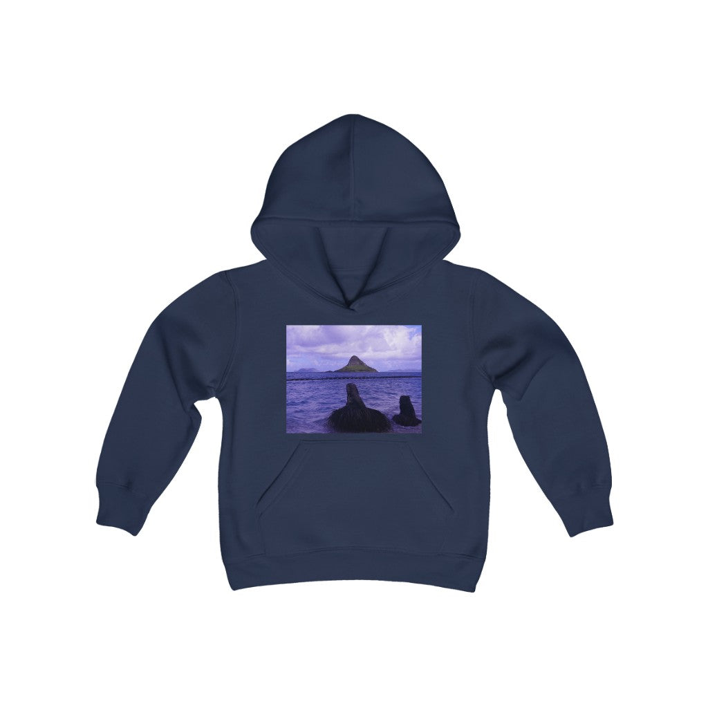 "Wade To Chinaman's Hat" - Youth Heavy Blend Hooded Sweatshirt - Fry1Productions