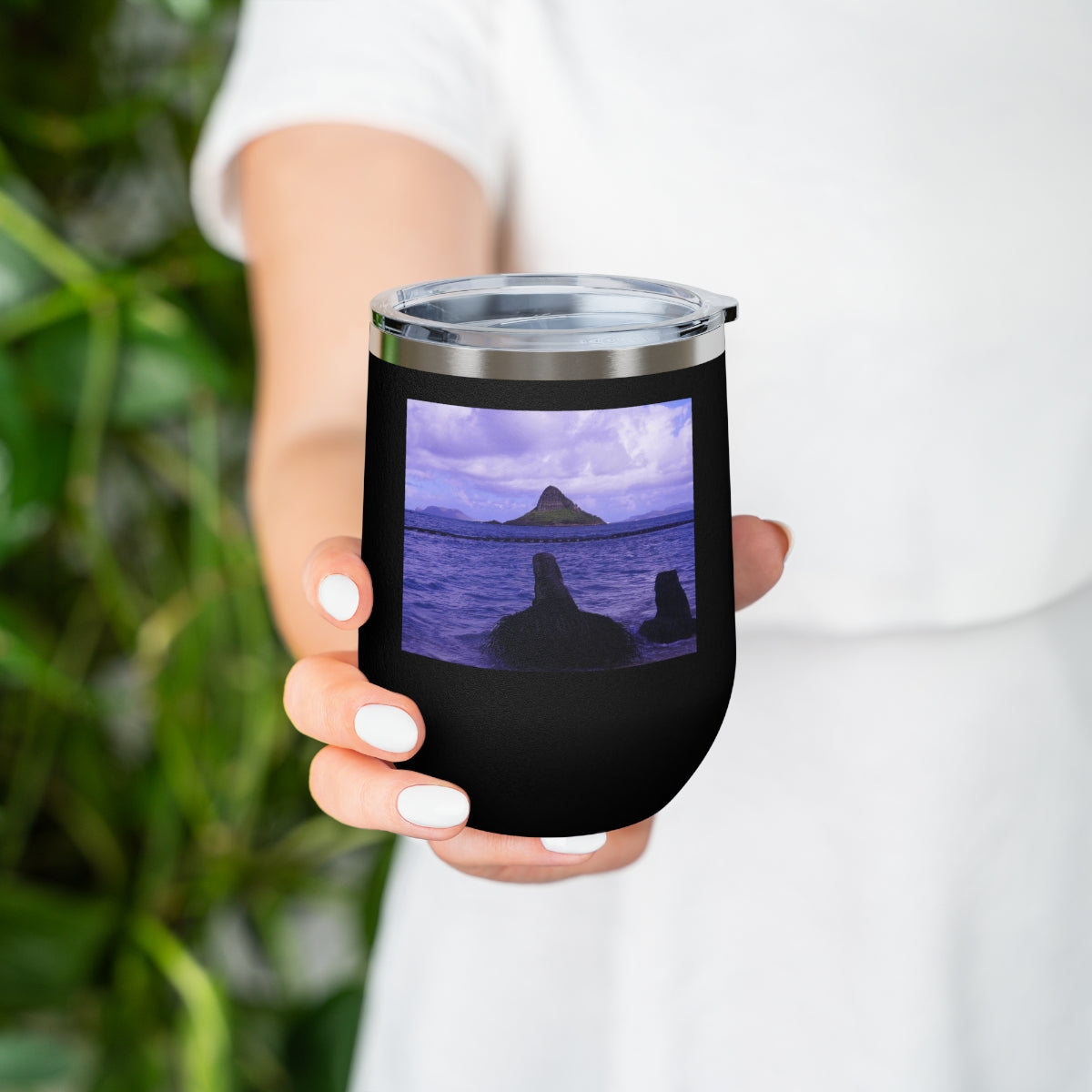 Wade To Chinaman's Hat - 12 oz Insulated Wine Tumbler - Fry1Productions