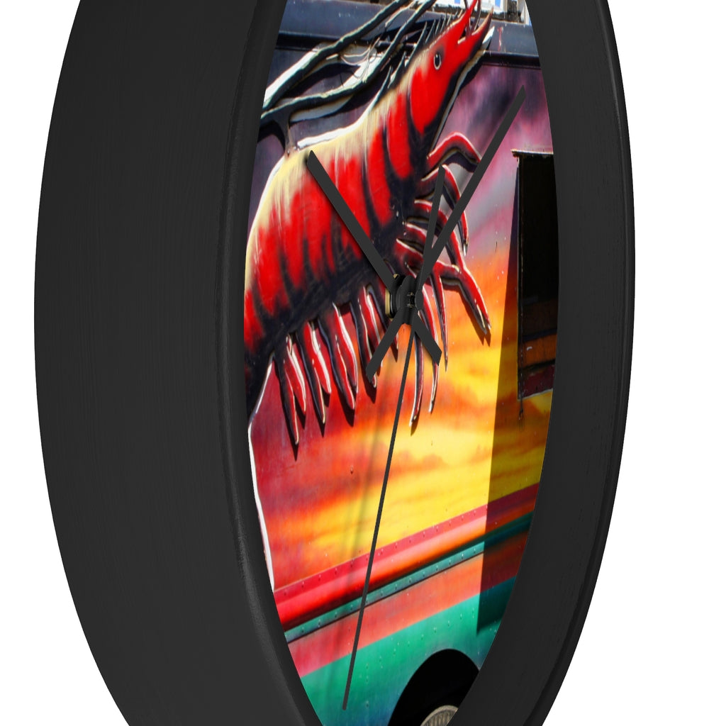 "Kahuku Kai" - 10" Wooden Frame Wall Clock - Fry1Productions