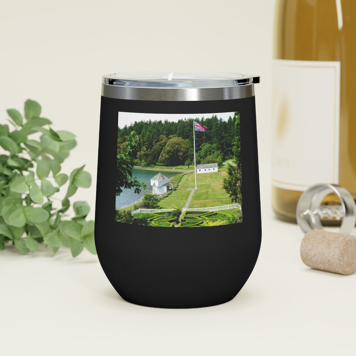 Magnificent Grandiose Views - 12 oz Insulated Wine Tumbler - Fry1Productions