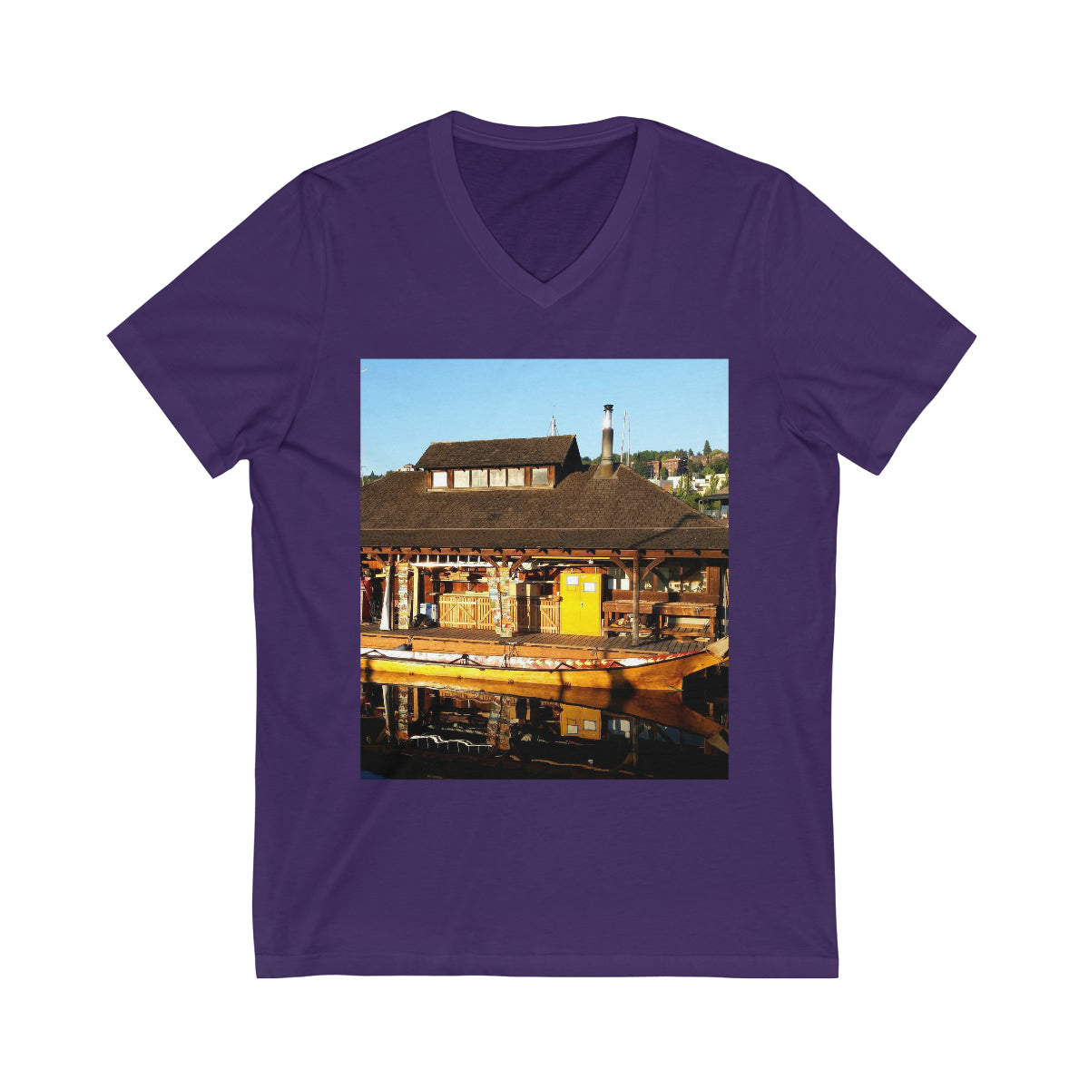 Q'il'bid Awe - Unisex Jersey Short Sleeve V-Neck Tee - Fry1Productions