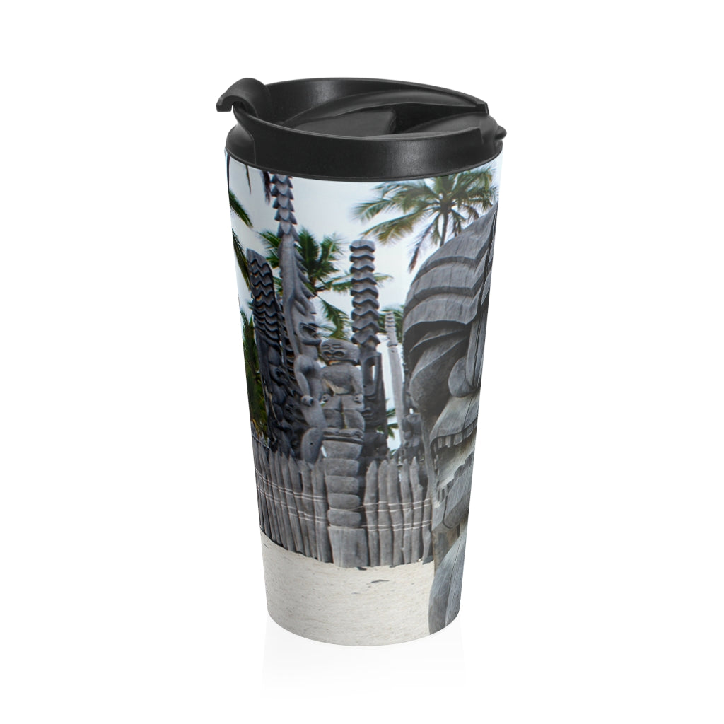 "Fierce Guardian" - Stainless Steel Travel Mug 15 oz - Fry1Productions
