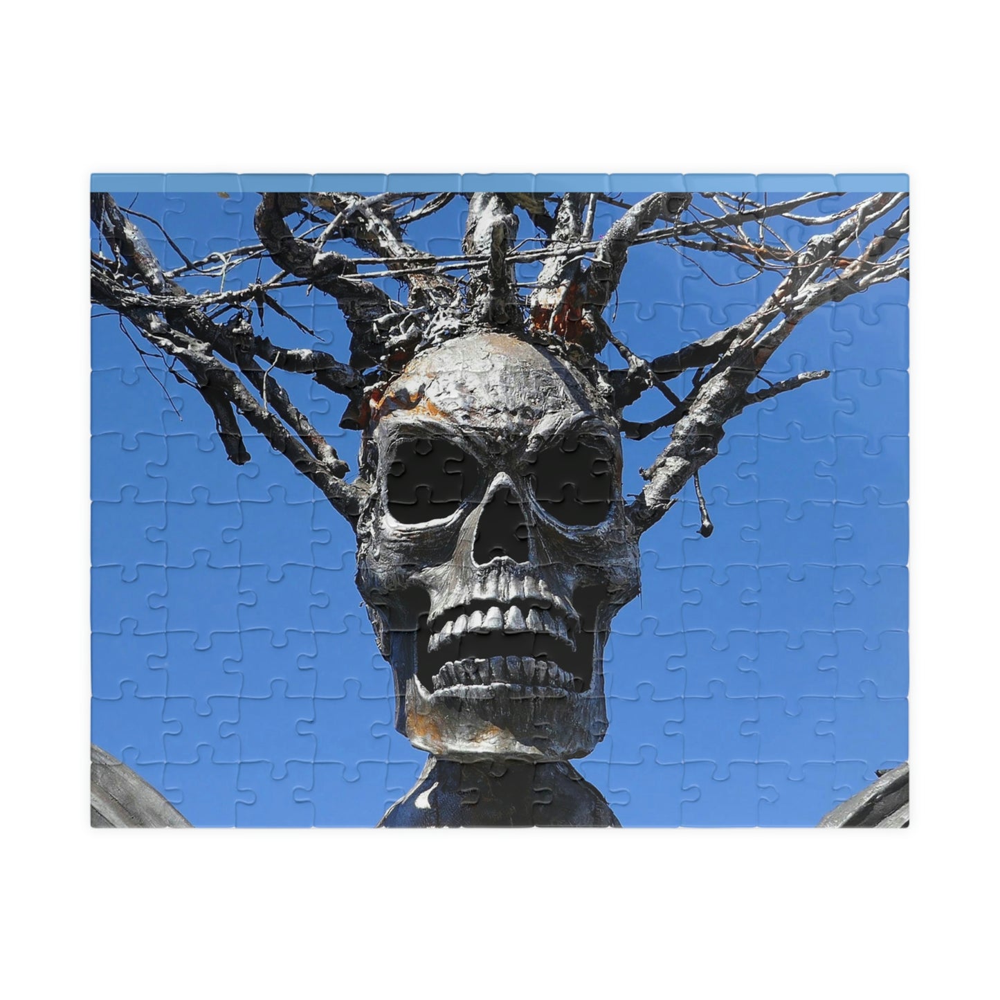 Skull Warrior Stare - Puzzle, Horizontal (110, 225, 500, 1014, piece) - Fry1Productions