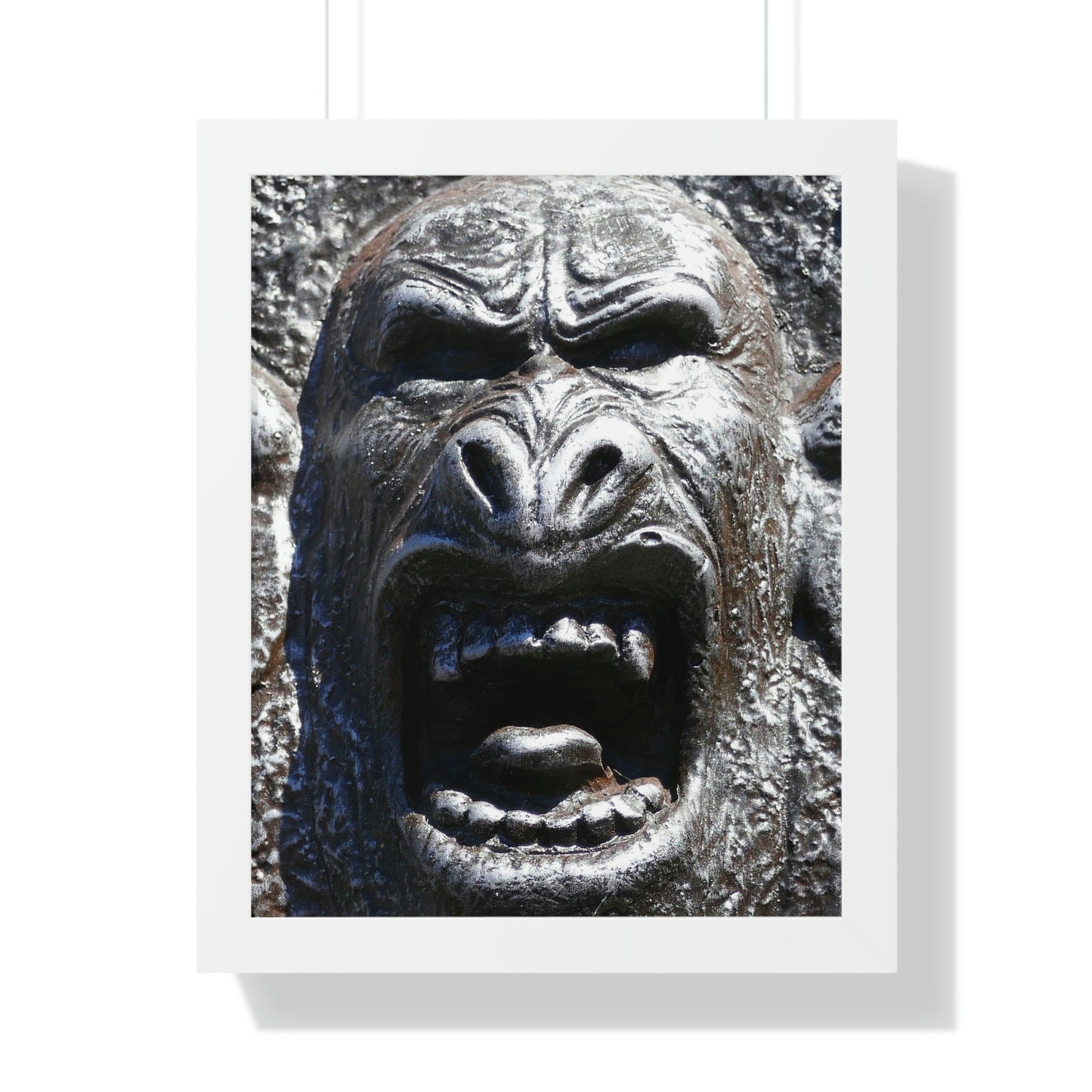 Frenzy Scream - Framed Vertical Poster - Fry1Productions