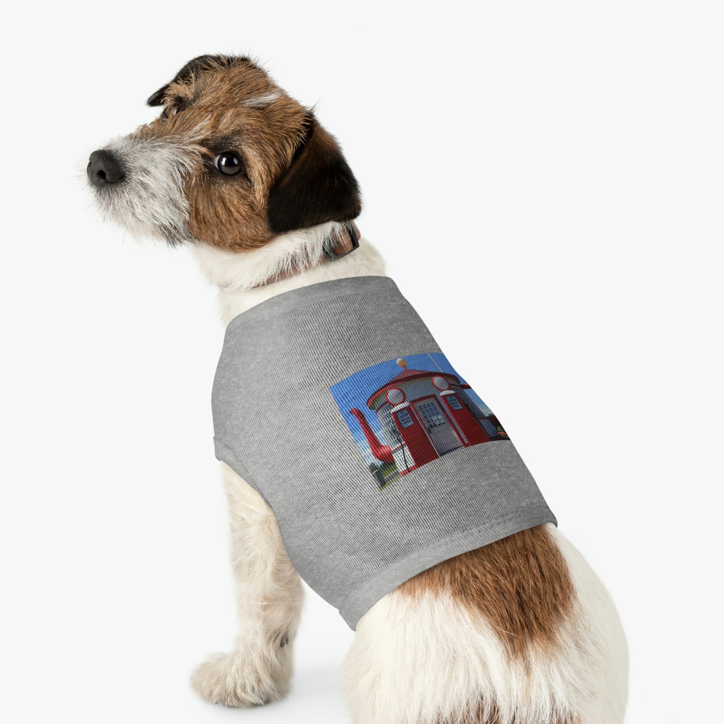 Awesome Teapot Dome Service Station - Pet Tank Top - Fry1Productions