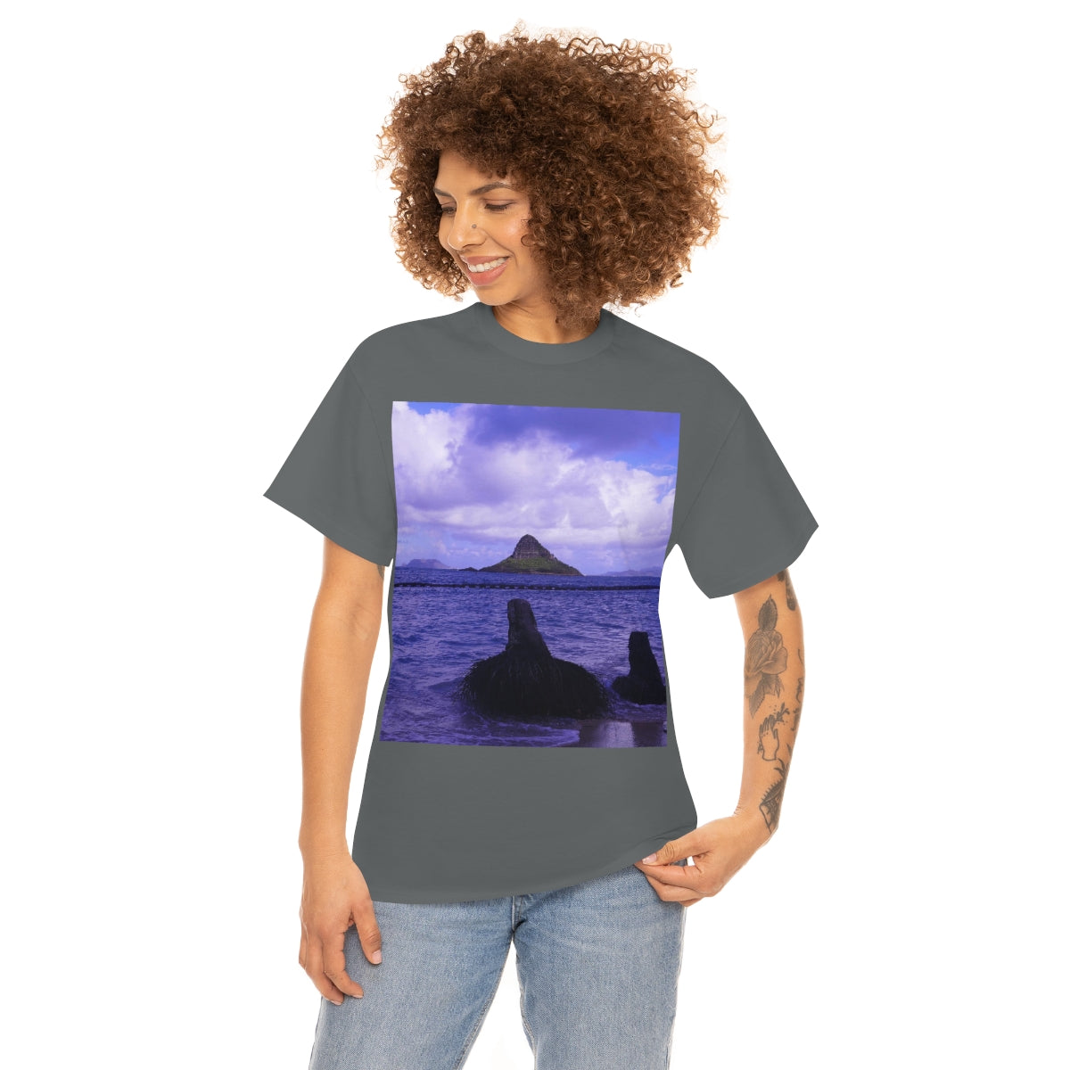 Wade To Chinaman's Hat - Unisex Heavy Cotton Tee - Fry1Productions