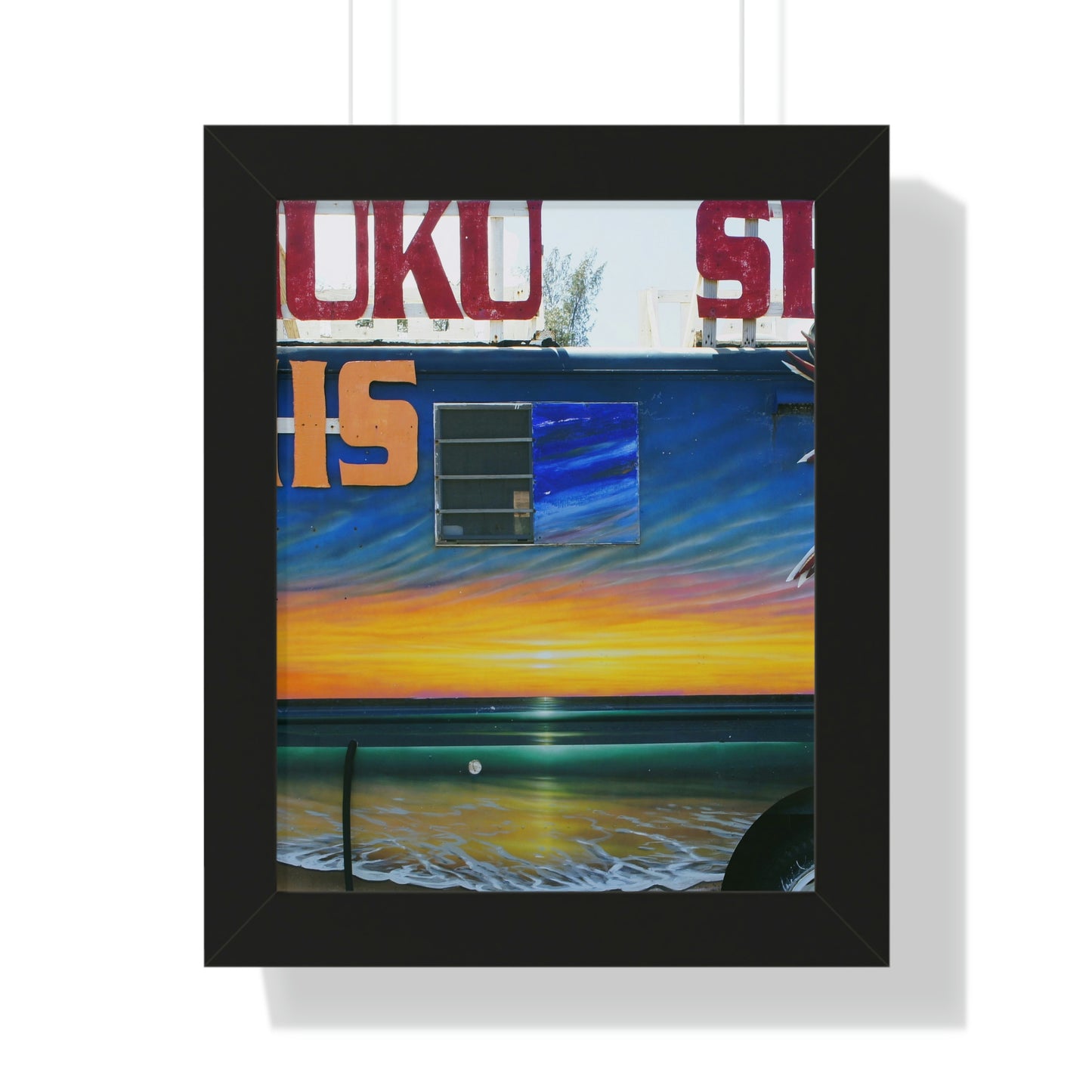 Fumis Aloha - Framed Vertical Poster - Fry1Productions