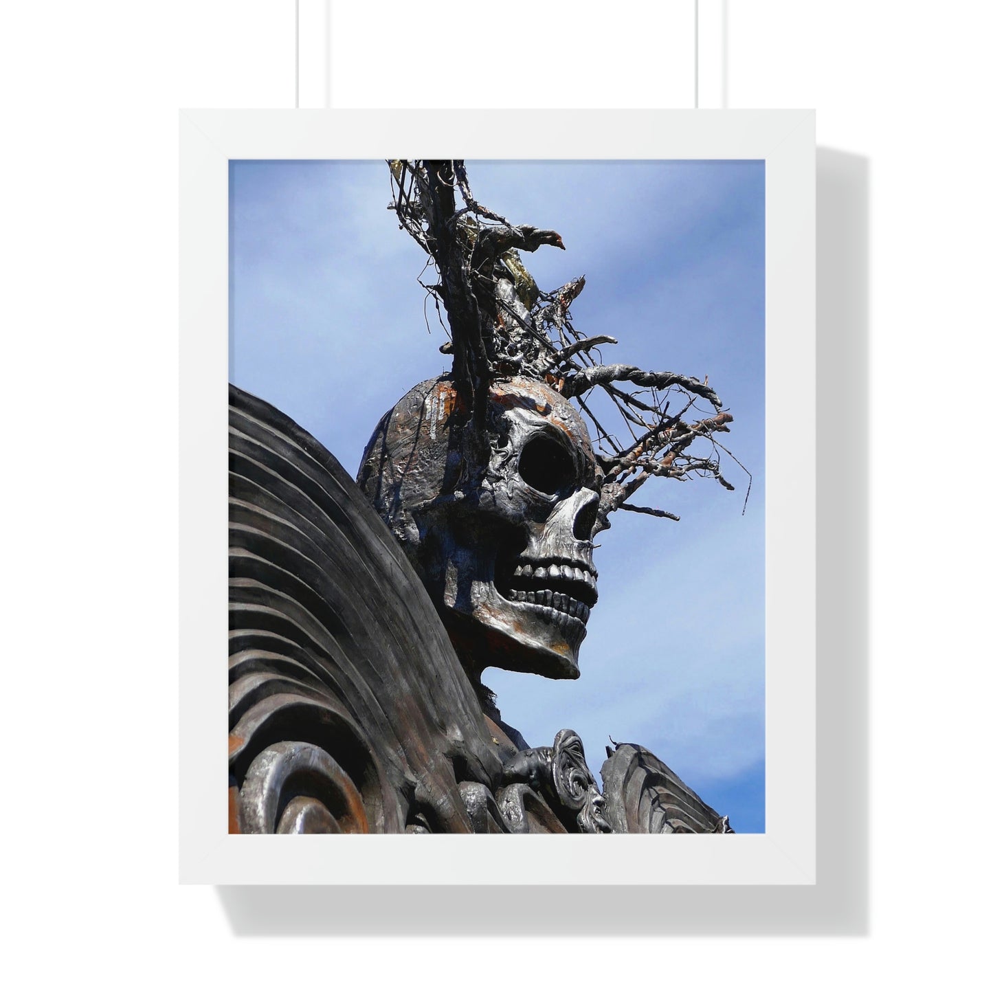 Skull Warrior - Framed Vertical Poster - Fry1Productions