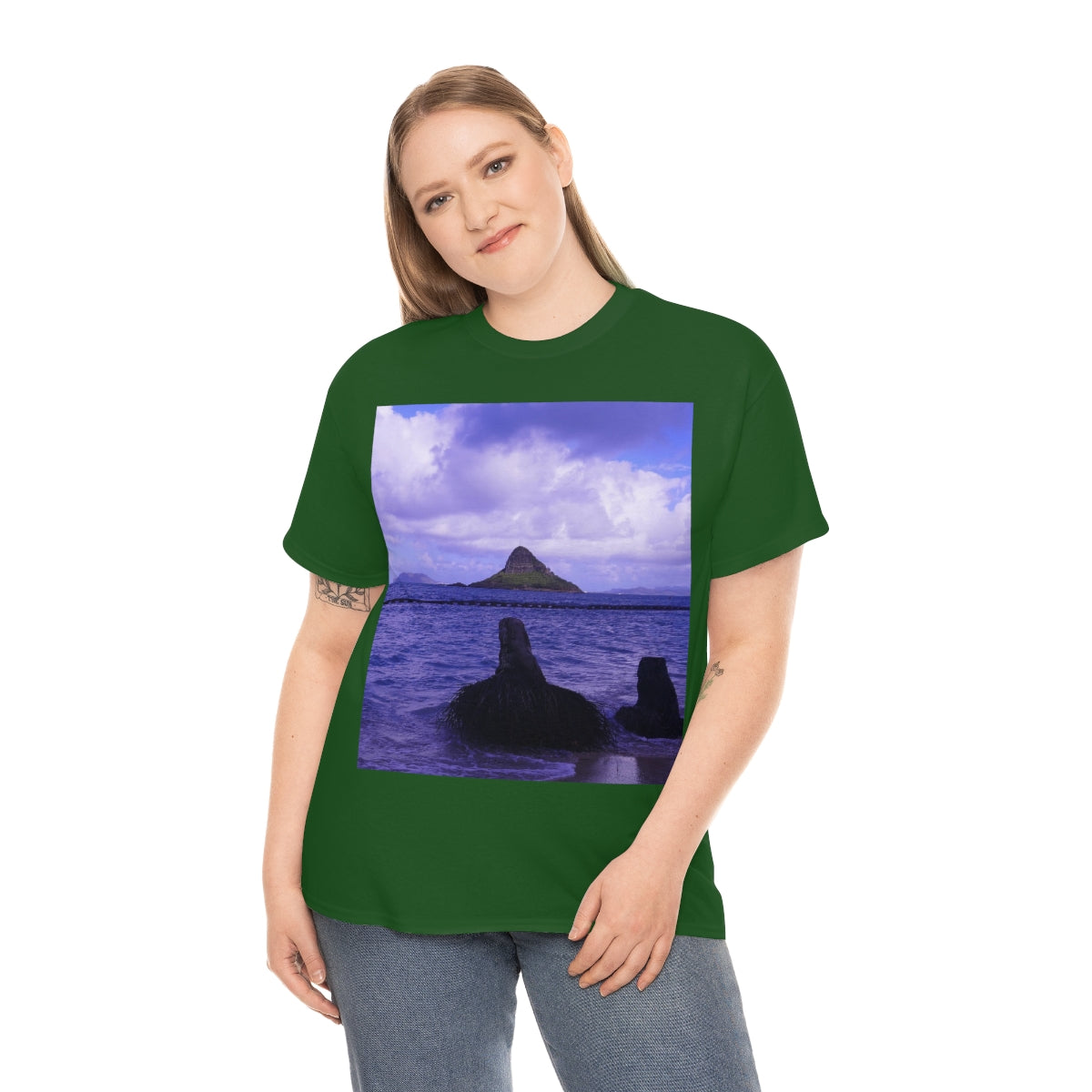 Wade To Chinaman's Hat - Unisex Heavy Cotton Tee - Fry1Productions