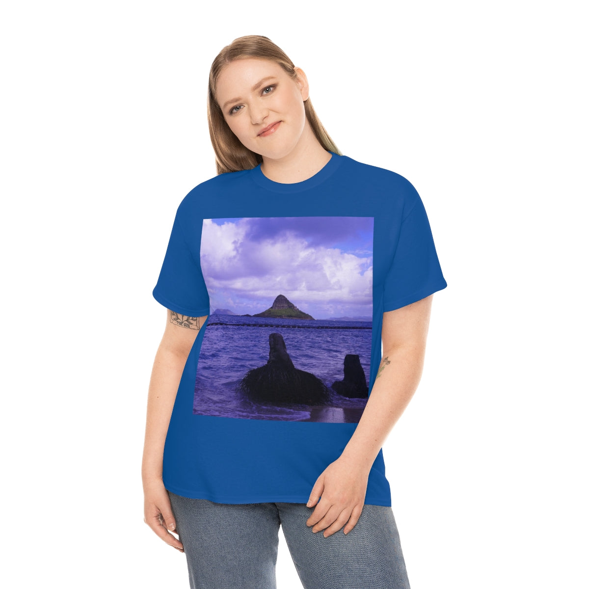 Wade To Chinaman's Hat - Unisex Heavy Cotton Tee - Fry1Productions