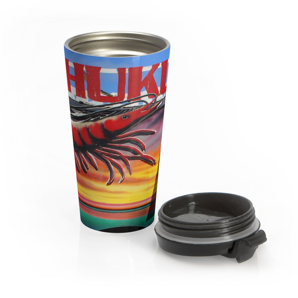 "Kahuku Kai" - Stainless Steel Travel Mug 15 oz - Fry1Productions