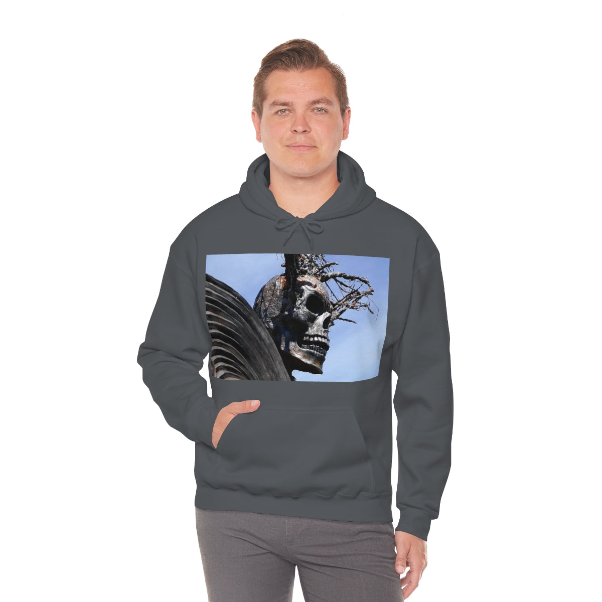 Skull Warrior - Unisex Heavy Blend Hooded Sweatshirt - Fry1Productions