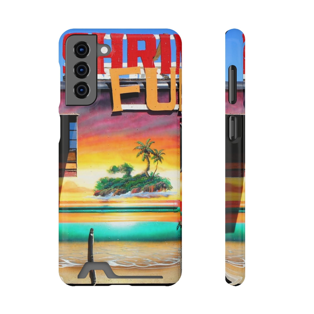 "Island Love" - Galaxy S22 S21 & iPhone 13 Case With Card Holder - Fry1Productions