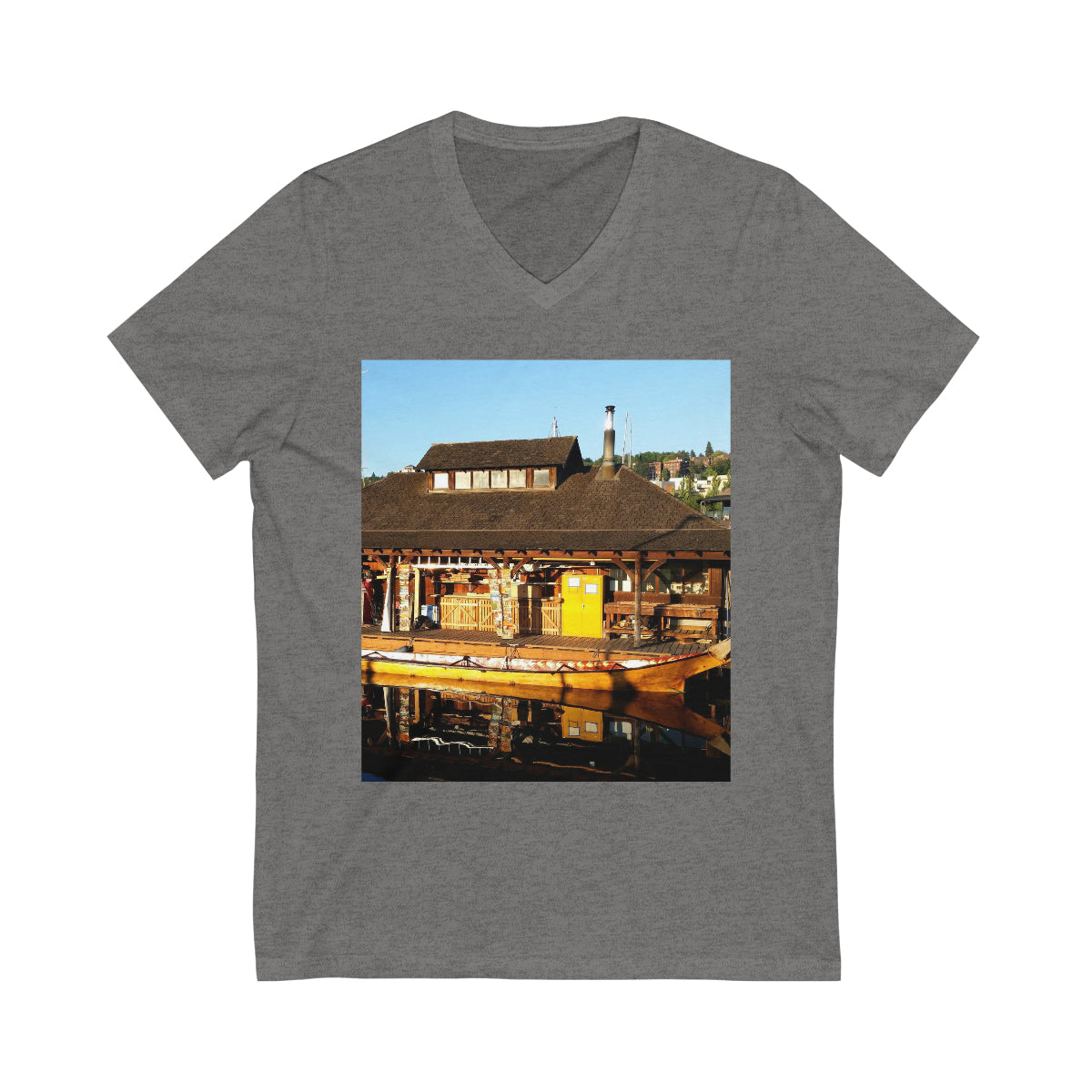Q'il'bid Awe - Unisex Jersey Short Sleeve V-Neck Tee - Fry1Productions