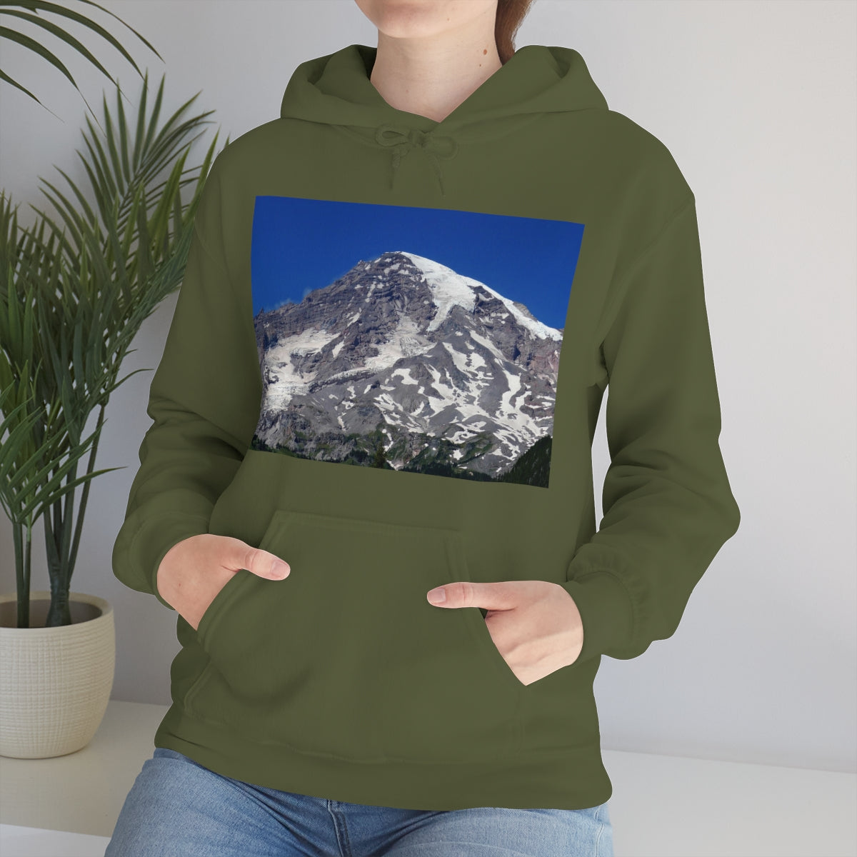 Majestic Mt. Rainier - Unisex Heavy Blend Hooded Sweatshirt - Fry1Productions