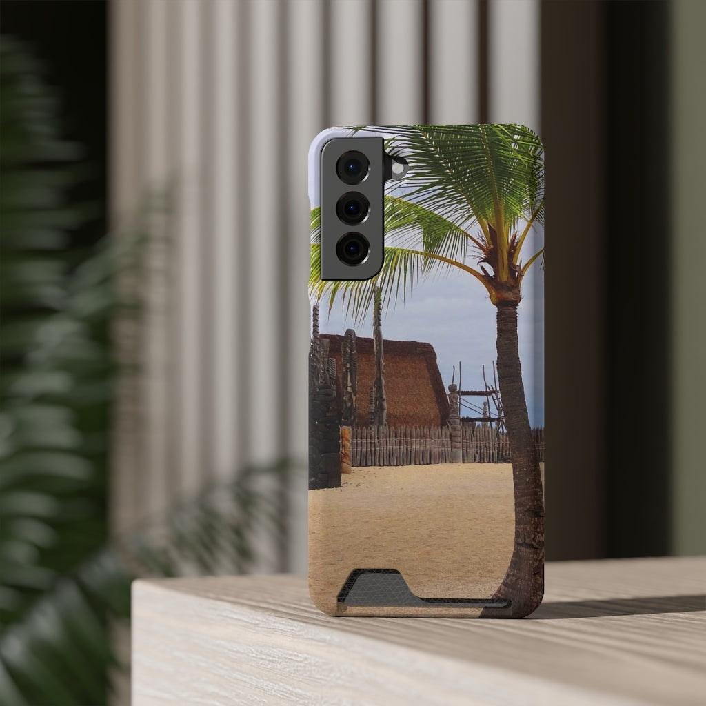 “Florescence Hale O Keawe” - Galaxy S22 S21 & iPhone 13 Case With Card Holder - Fry1Productions